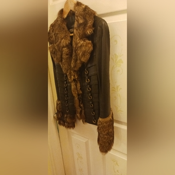 Michaela Fur leather jacket - Picture 4 of 11